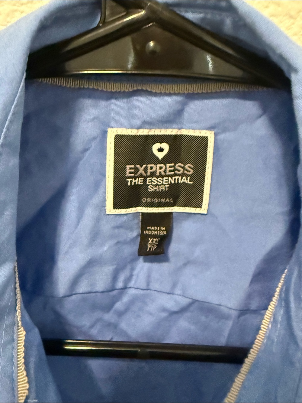 Express Women's Light Blue Button-Down Shirt